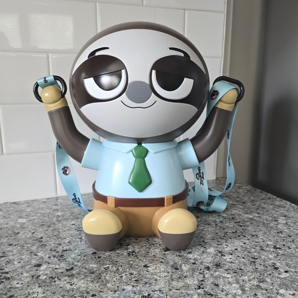 Zootopia Popcorn Bucket AMC Theatre Exclusive Limited Edition Flash the Sloth